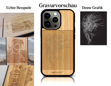 INDIVIDUELL iPhone 13 Pro Max Bambus-Kunststoff